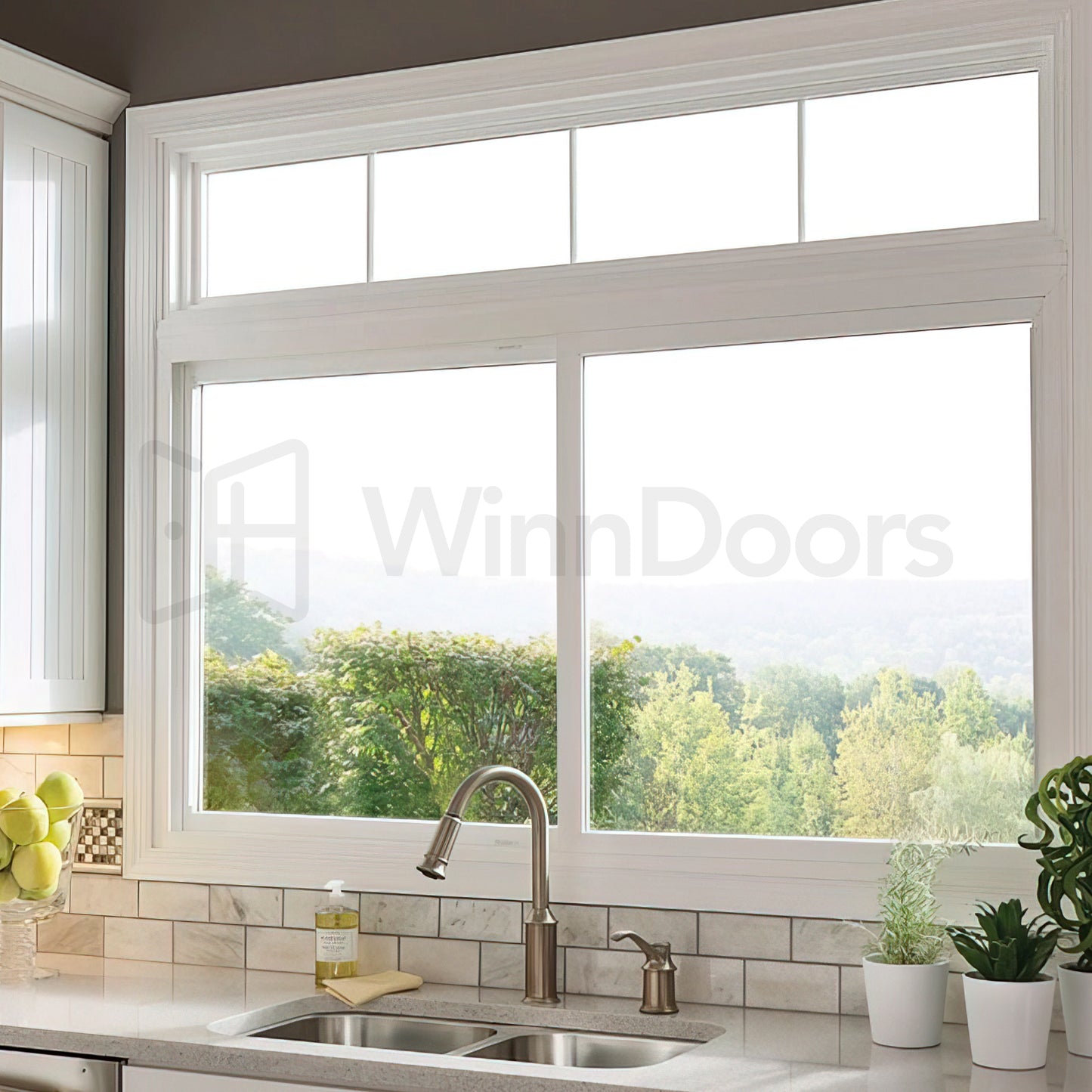 Modern Aluminum Sliding Window 60"W x 24"H