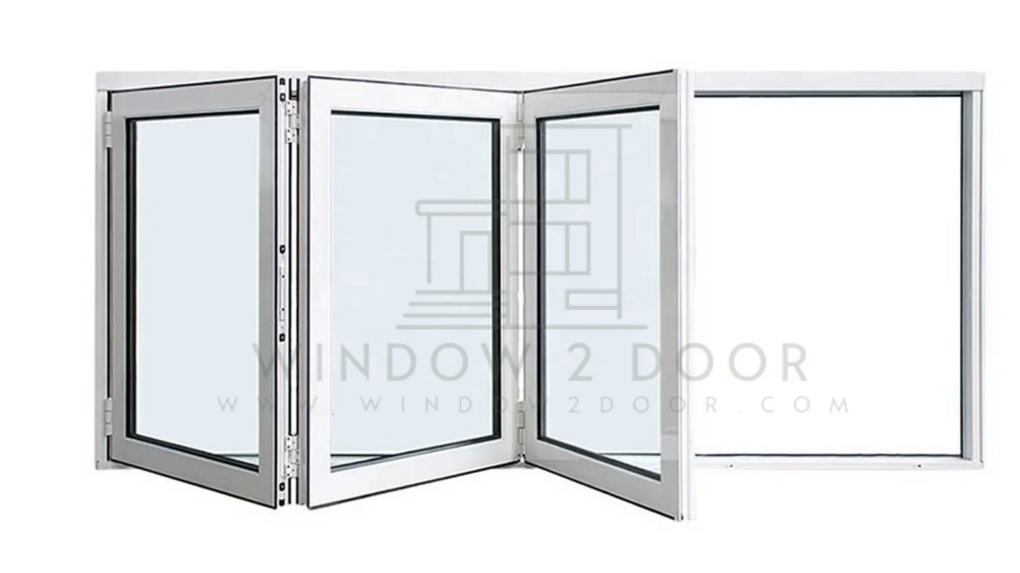 Aluminum Bifold Window 72"Wx36"H