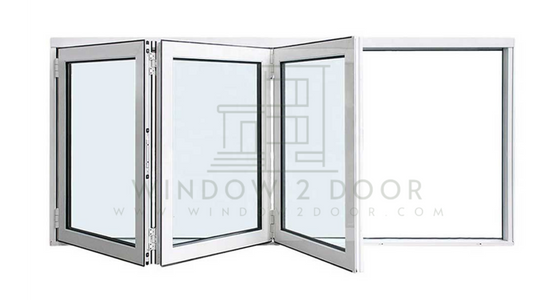 Aluminum Bifold Window 96"Wx48"H