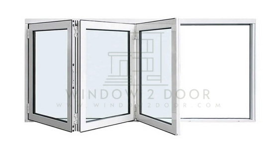 Aluminum Bifold Window 72"Wx48"H