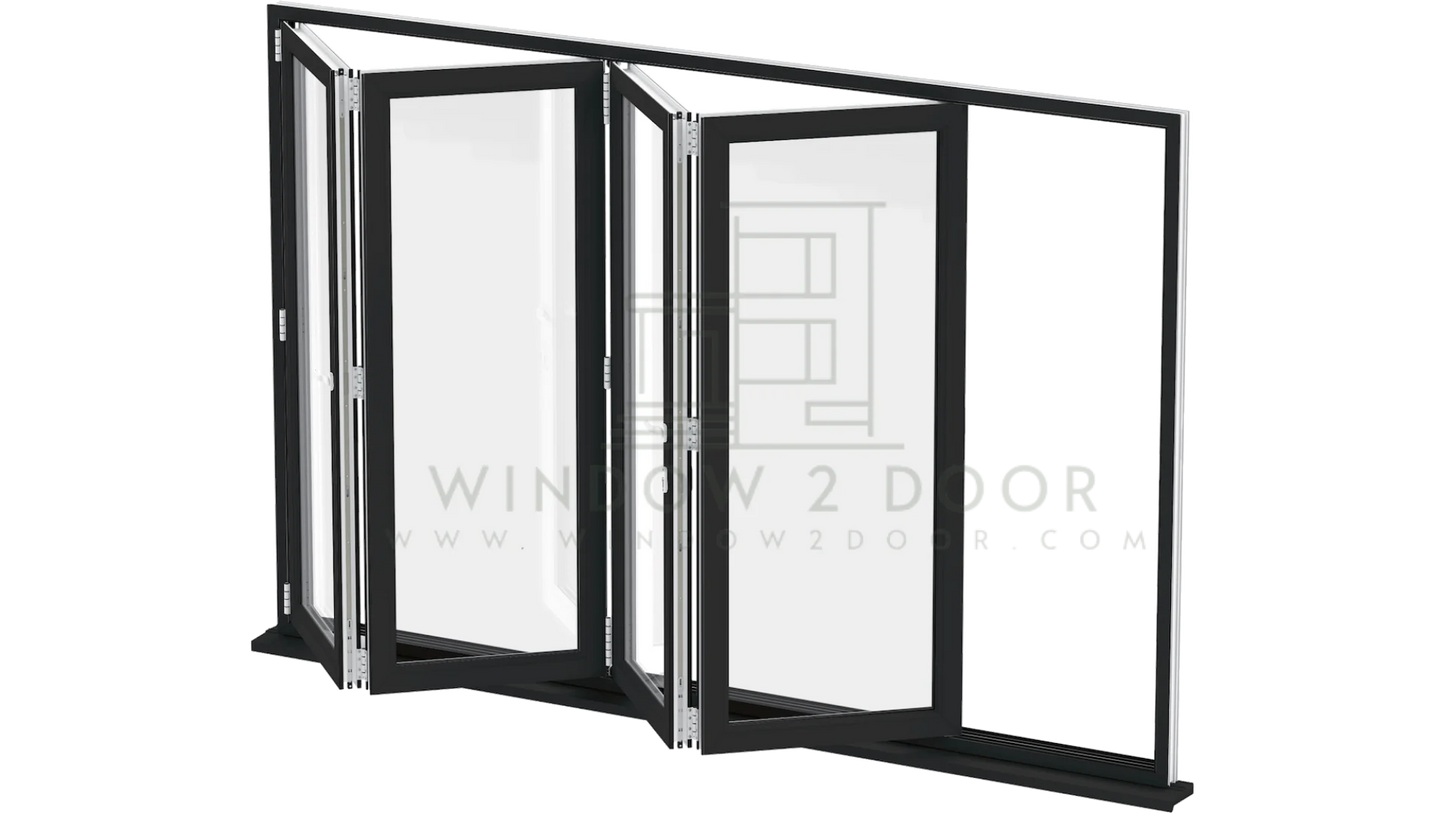 Aluminum Bifold Window 72"Wx36"H