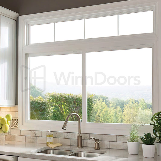 Modern Aluminum Sliding Window 60"W x 24"H