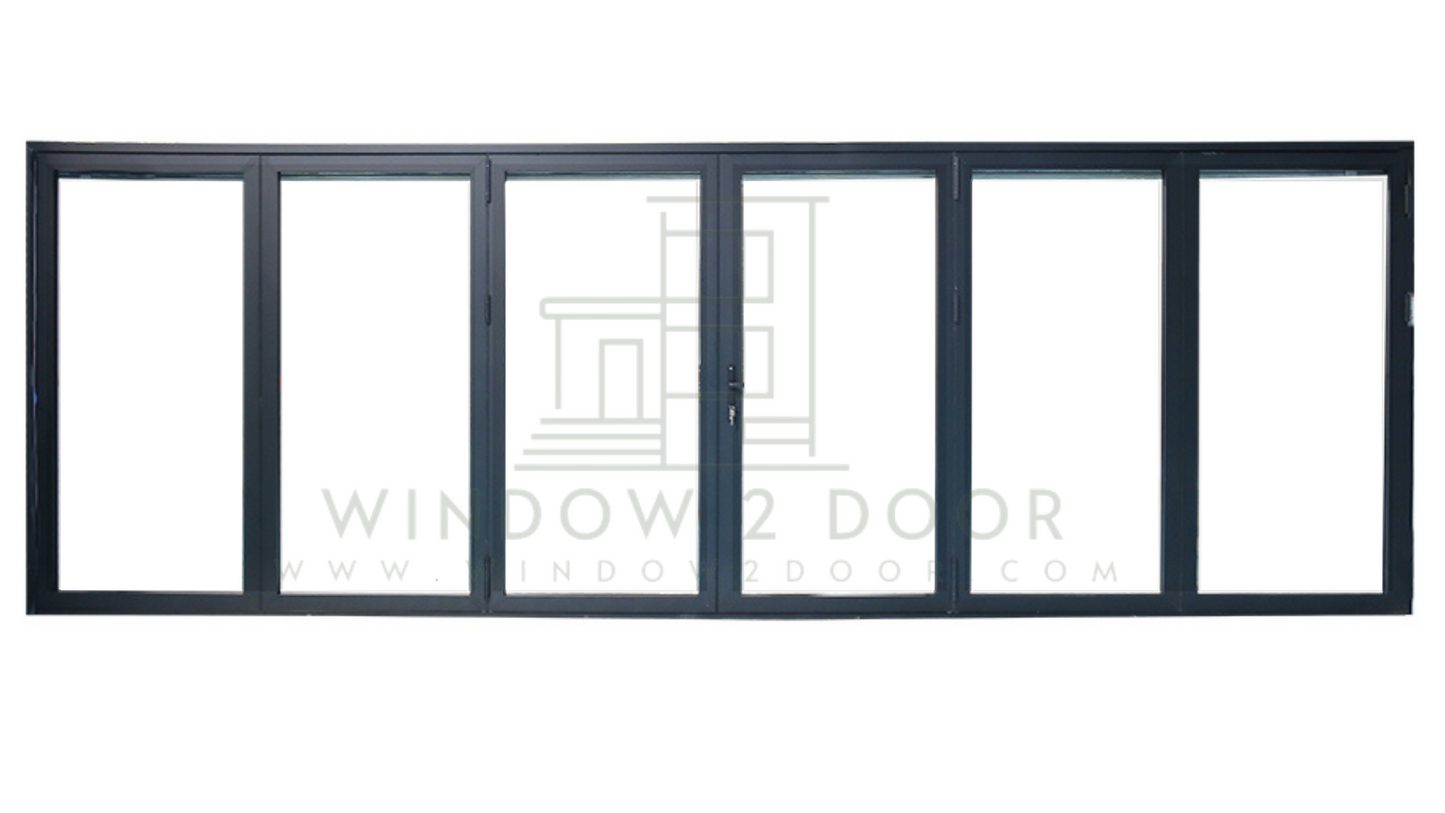 Aluminum Bifold Doors 216"W x 80"H