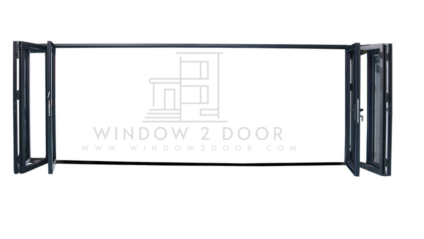 Aluminum Bifold Doors 216"W x 80"H