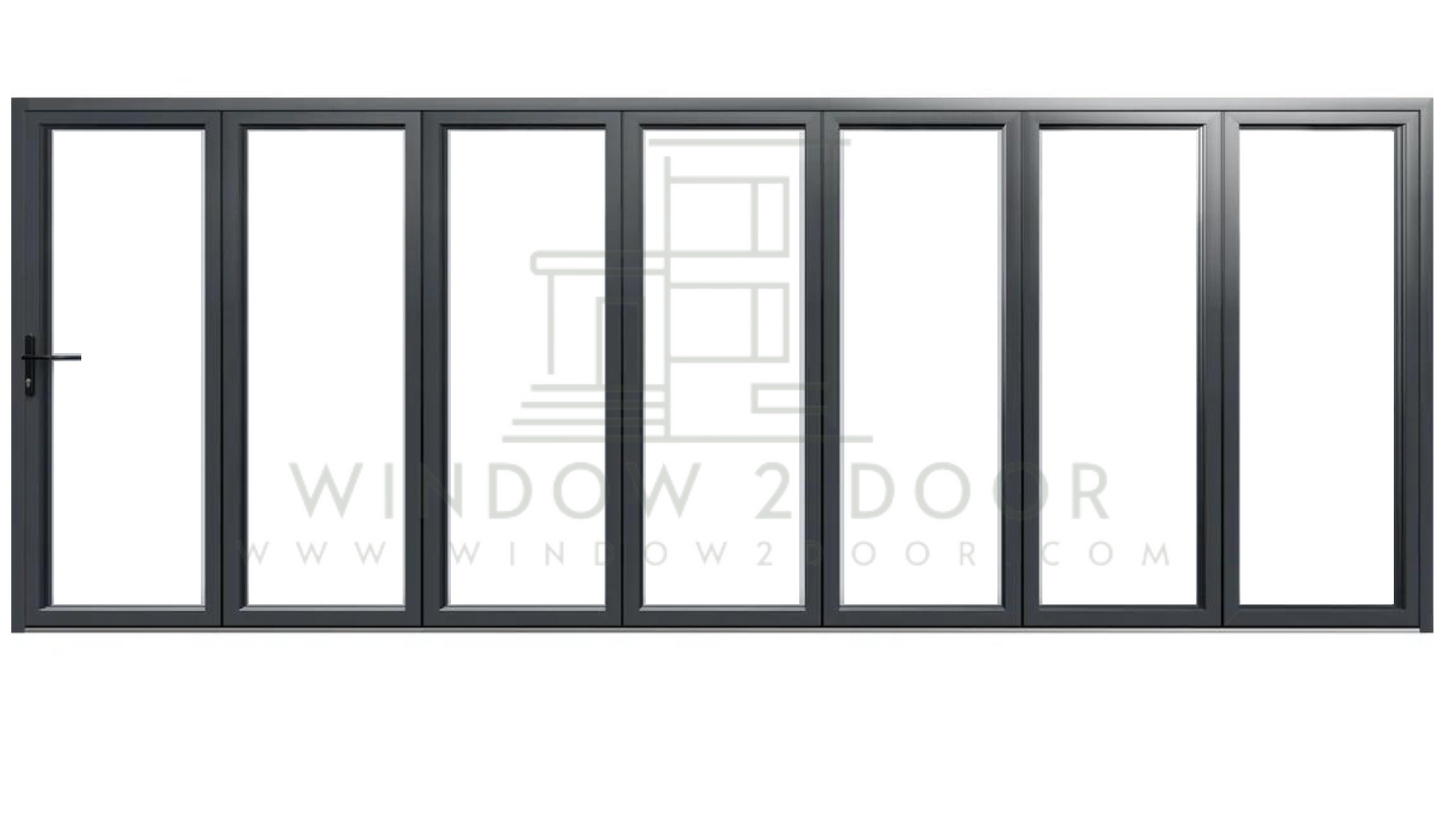 Aluminum Bifold Doors 216"W x 80"H