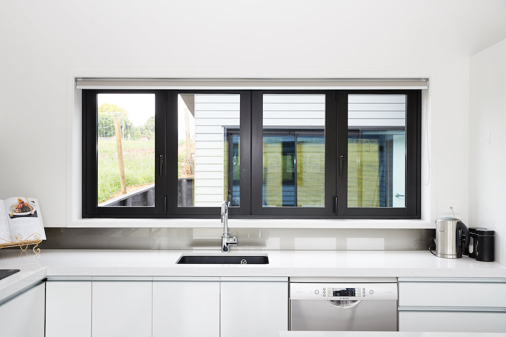 Aluminum Bifold Window 96"Wx36"H